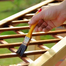 Wetterschutz - paintbrush - Stock-Fotografie